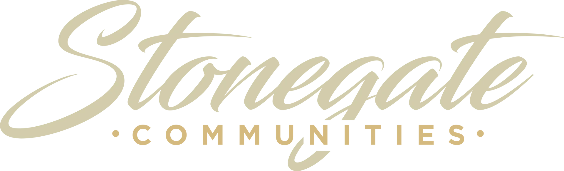 The stonegate communities logo is on a white background.